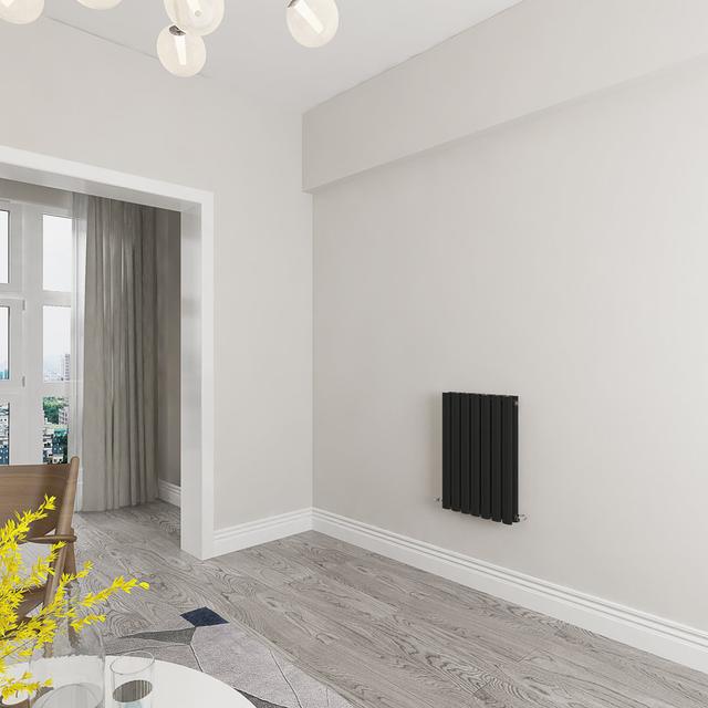 Stylish Oval Column Radiator / Colour: White, Size: 600cm H x 413cm W x 56cm D Symple Stuff Size: 600cm H x 23.03cm W x 4.35cm D, Columns: 2, Radiator on Productcaster.