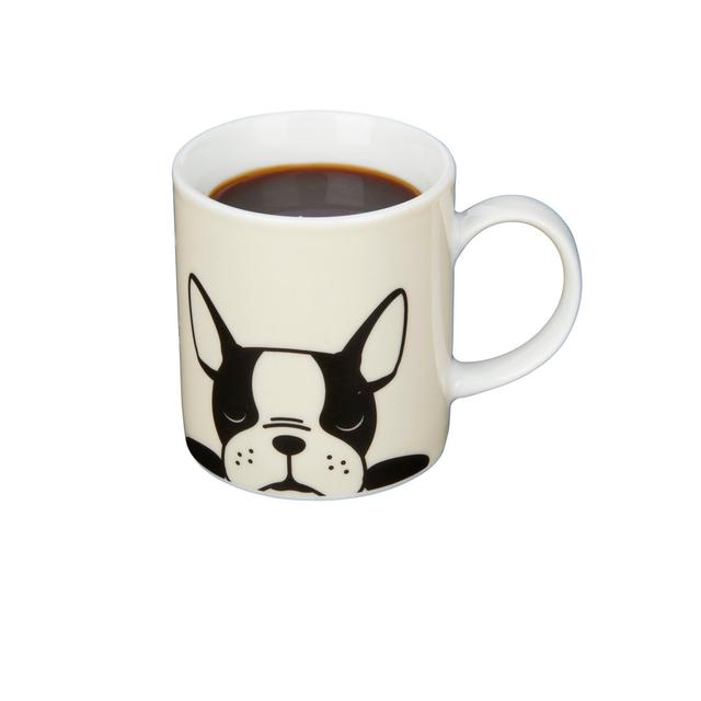 KitchenCraft 80ml Porcelain French Bulldog Espresso Cups (Set of 6) KitchenCraft on Productcaster.