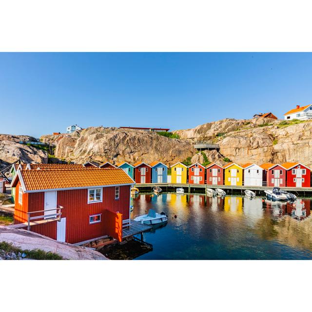 Fishing Port in Smogen, Sweden - Wrapped Canvas Photograph 17 Stories Size: 51cm H x 76cm W on Productcaster.