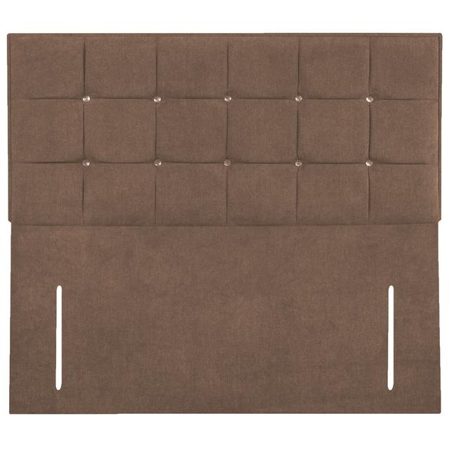 Thornton Upholstered Headboard Canora Grey Size: Double (4'6), Colour: Plush Stone on Productcaster.