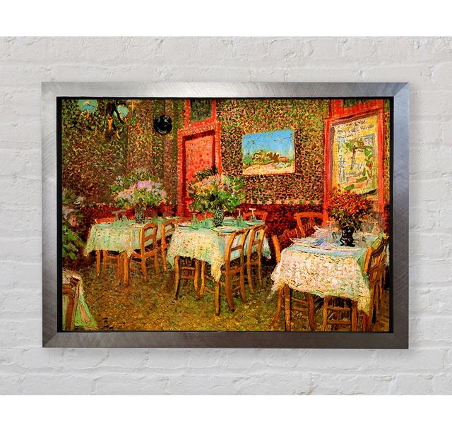 Van Gogh Interior Of A Restaurant - Single Picture Frame Art Prints Bright Star Size: 42cm H x 59.7cm W on Productcaster.