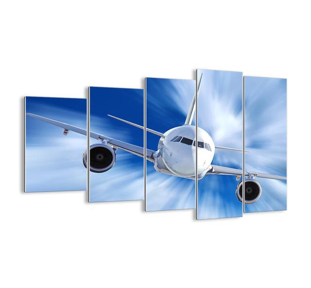 Faster Than the Wind in the Sky - 5 Piece Unframed Graphic Art Print Set on Glass Ebern Designs Size: 100cm H x 150cm W x 1.8cm D on Productcaster.