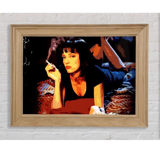 Pulp Fiction Mia Smoking - Single Picture Frame Art Prints Bright Star Size: 59.7cm H x 84.1cm W x 8cm D on Productcaster.