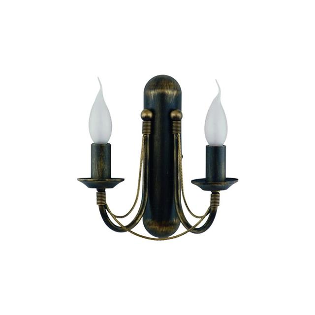 Cleland 2 - Light Black/Gold Candle Wall Light Breakwater Bay on Productcaster.