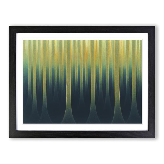 Endearing Abstract Forest - Single Picture Frame Print Alpen Home Size: 25cm H x 34cm W x 2cm D, Frame Colour: Black Framed on Productcaster.