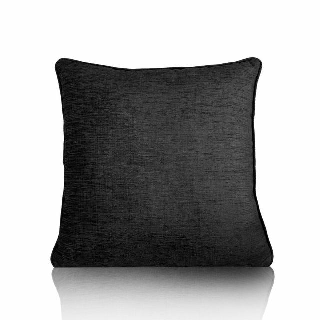 Bernice Square Throw Cushion With Filling Three Posts Colour: Black on Productcaster.