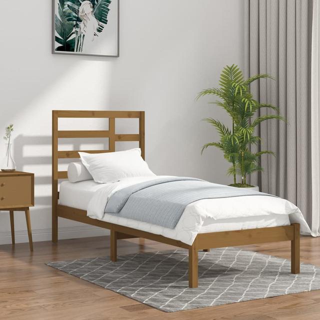 Nicklas Bed Alpen Home Colour: Honey Brown, Size: Single (3') on Productcaster.