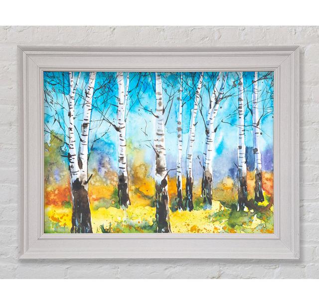 The Beautiful Birch Trees - Einzelne Bilderrahmen Kunstdrucke Union Rustic Größe: 29,7 cm H x 42 cm B x 8 cm T on Productcaster.