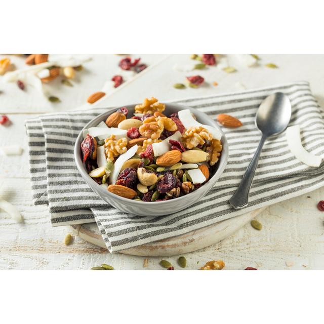 Healthy Homemade Superfood Trail Mix - Wrapped Canvas Print Ebern Designs Size: 51cm H x 76cm W x 3.8cm D on Productcaster.