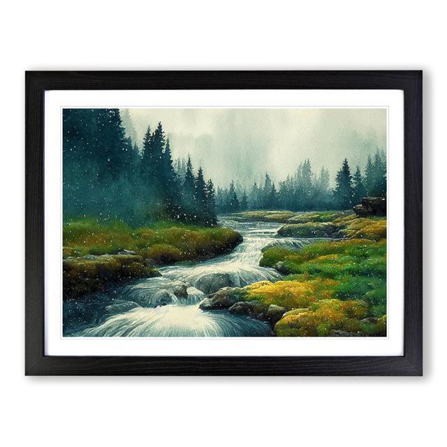 Forest Steam Vol.2 - Picture Frame Graphic Art Alpen Home Frame Colour: Black Framed, Size: 46cm H x 64cm W x 2cm D on Productcaster.