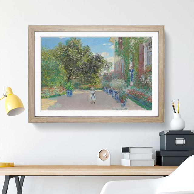 House at Argenteuil by Claude Monet - Picture Frame Painting East Urban Home Frame Option: Oak Framed, Size: 36cm H x 48cm W x 2cm D on Productcaster.