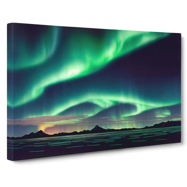 Captivating Northern Lights - Wrapped Canvas Photograph 17 Stories Size: 35cm H x 50cm W x 3cm D on Productcaster.