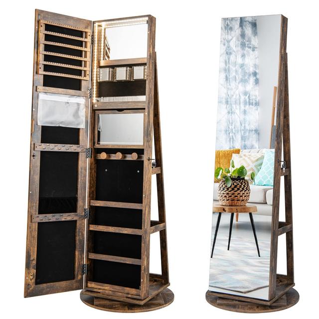 Mackinaw Freestanding Jewelry Armoire Union Rustic on Productcaster.