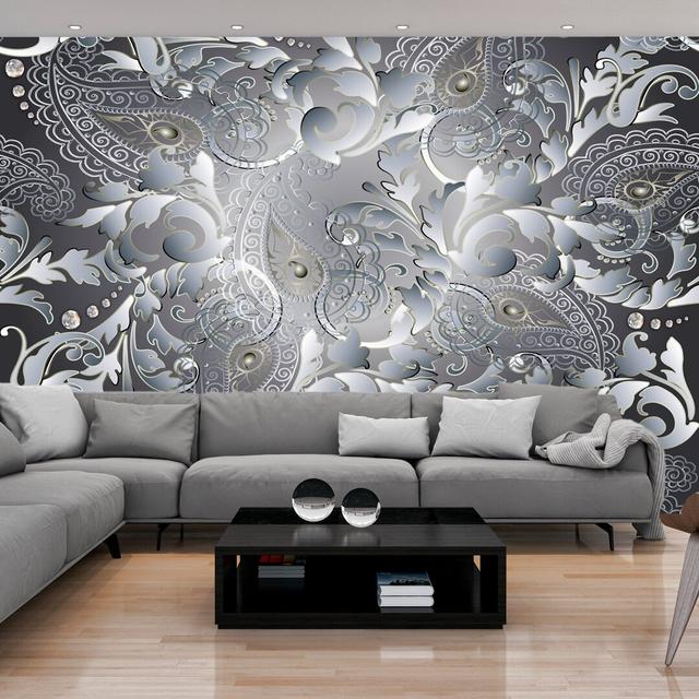 Earla Textured Matte Peel & Stick Mural East Urban Home Size: 245 cm x 175 cm on Productcaster.