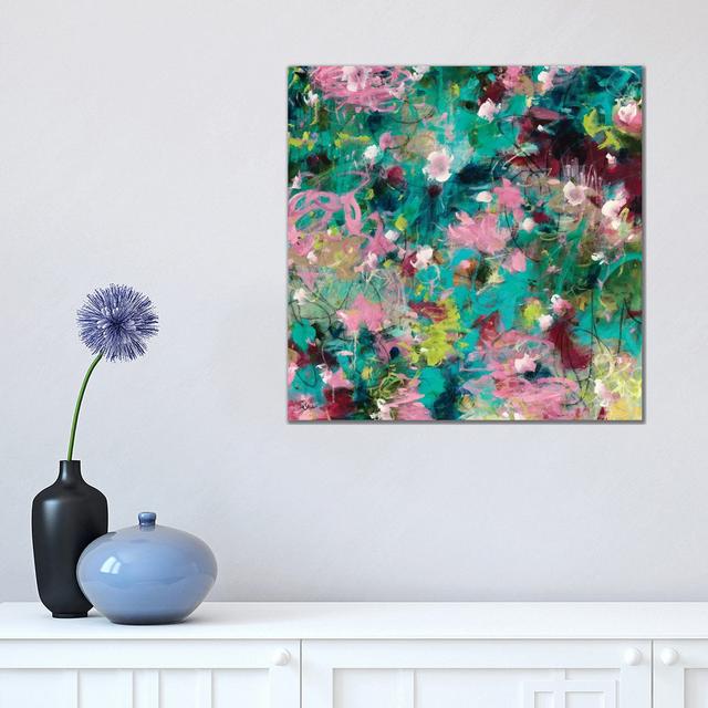 Joyous Beginnings by - Wrapped Canvas Painting Metro Lane Size: 45.72cm H x 45.72cm W x 3.81cm D on Productcaster.