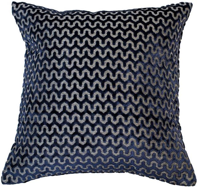 Erisnor Feathers Abstract Sqaure Scatter Cushion Cushion With Filling Fairmont Park Colour: Navy on Productcaster.