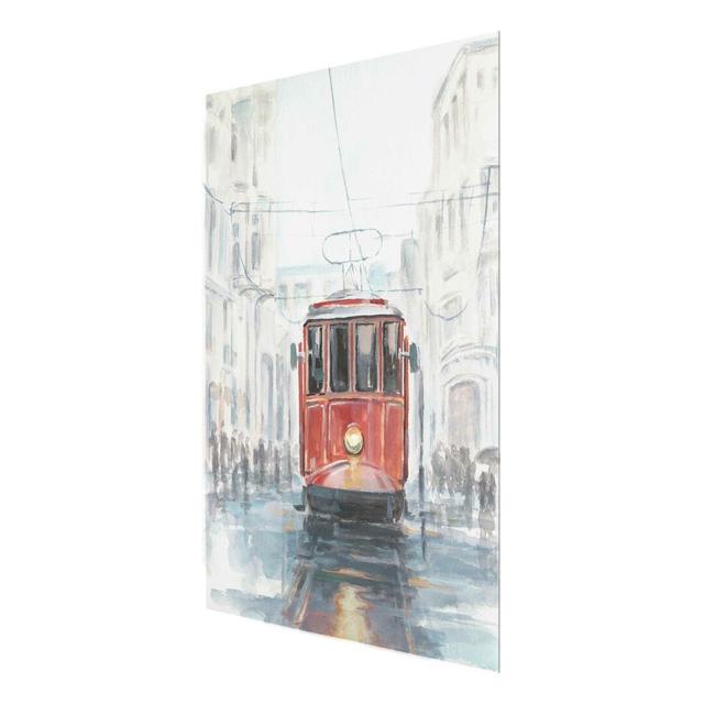 Glasbild I Tramway Study East Urban Home Größe: 100 cm H x 75 cm B x 0,4 cm T on Productcaster.