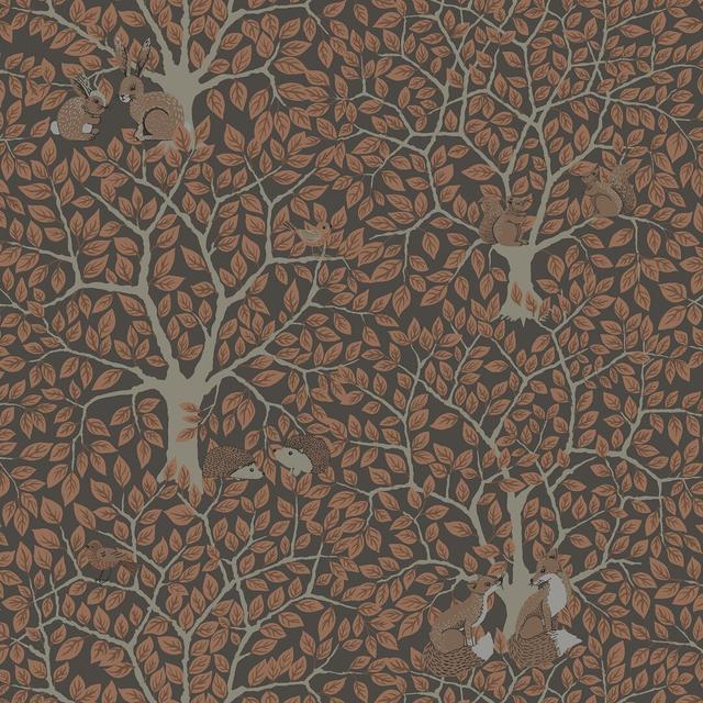 Crase 10.05m x 53cm Matte Paste the Wall Wallpaper Roll August Grove Colour: Brown/Orange on Productcaster.