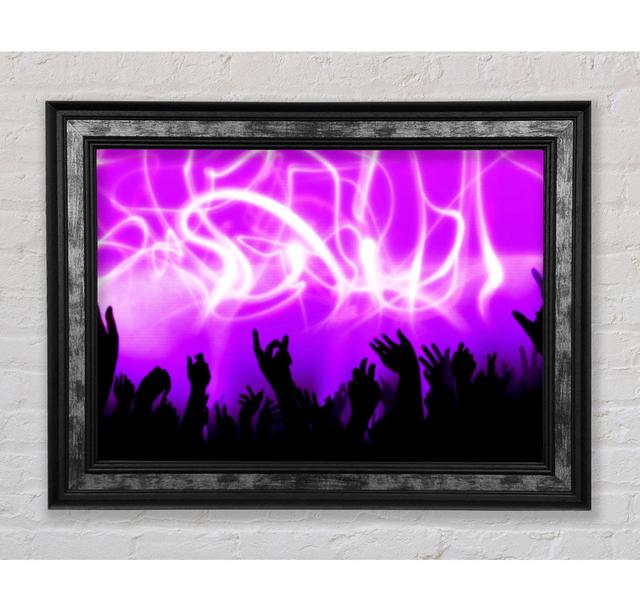 Rave Lights Pink Framed Print Bright Star Size: 42cm H x 59.7cm W on Productcaster.