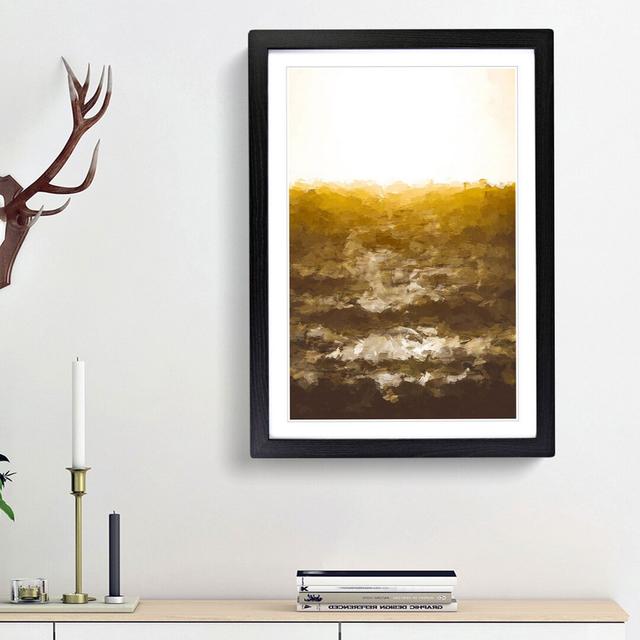 Light over the Ocean in Abstract - Picture Frame Graphic Art Print East Urban Home Frame Option: Black Framed, Size: 87cm H x 62cm W x 2cm D on Productcaster.