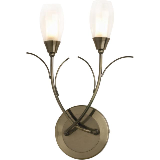 Heisler 2-Light Sconce ClassicLiving Colour: Antique Brass on Productcaster.