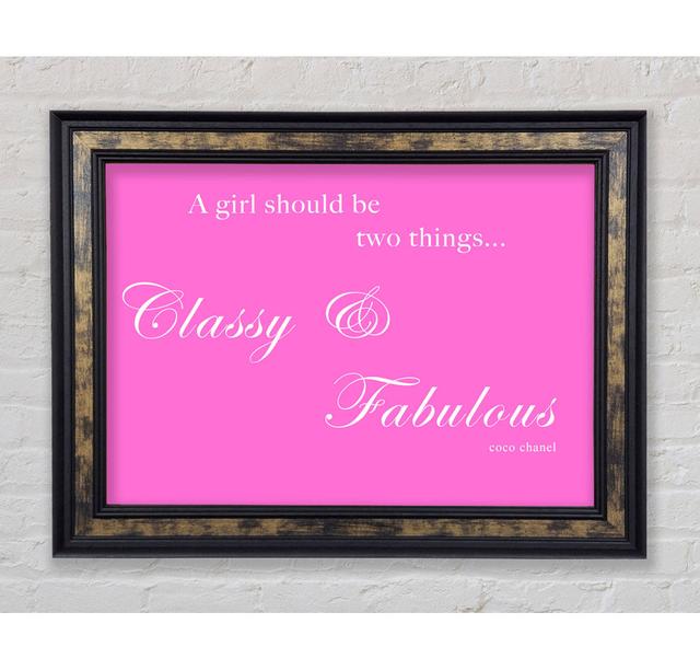 Classy N Fabulous - Single Picture Frame Art Prints Bright Star Colour: Vivid Pink, Size: 100.1cm H x 141.4cm W x 8cm D on Productcaster.