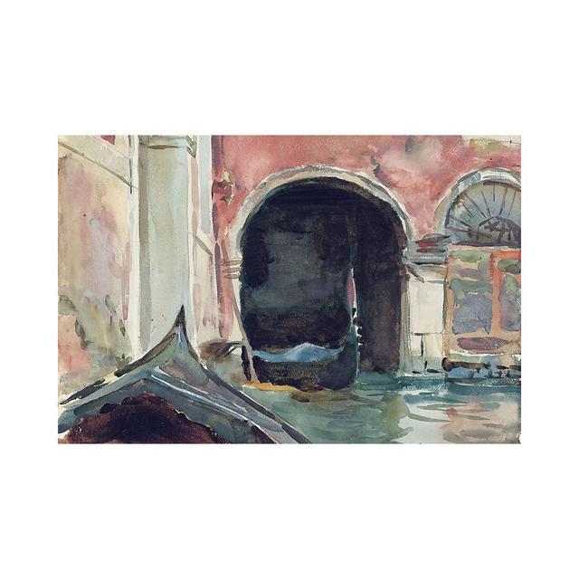 Venetian Canal by John Singer Sargent - Wrapped Canvas Art Prints ClassicLiving Size: 20.32cm H x 30.48cm W x 1.905cm D on Productcaster.