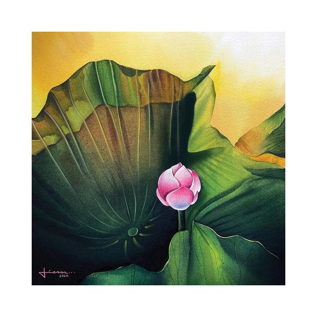 Bloom II by Liam Kumawat - Wrapped Canvas Painting Latitude Vive Size: 45.72cm H x 45.72cm W x 3.81cm D on Productcaster.