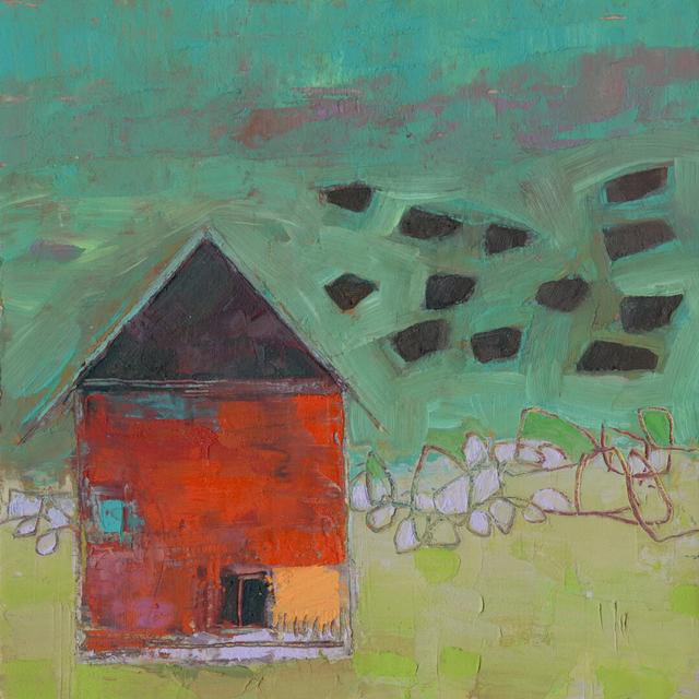 Pecatonica Barn by Sue Jachimiec - Wrapped Canvas Painting Rosalind Wheeler Size: 30cm H x 30cm W on Productcaster.