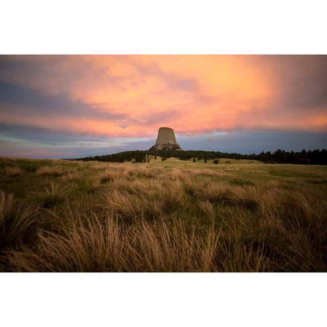 Devils Tower National Monument at Sunset 545810236 Natur Pur Size: 30cm H x 46cm W on Productcaster.