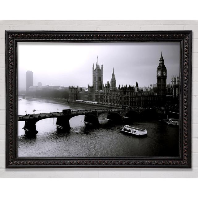 London Silver And Silver - Single Picture Frame Art Prints Ebern Designs Size: 59.7cm H x 84.1cm W x 3cm D on Productcaster.