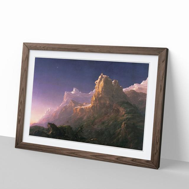 Prometheus Bound by Thomas Cole - Picture Frame Painting East Urban Home Size: 36cm H x 48cm W x 2cm D, Frame Option: Walnut Framed on Productcaster.