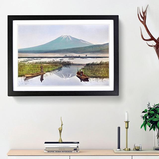 Mount Fuji from Kashiwabara by Kazumasa Ogawa - Picture Frame Painting Print East Urban Home Frame Option: Black Framed, Size: 36cm H x 48cm W x 2cm D on Productcaster.