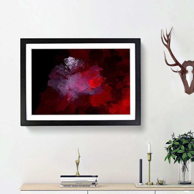 Fire of My Heart in Abstract - Picture Frame Painting Print East Urban Home Frame Option: Black Framed, Size: 62cm H x 87cm W x 2cm D on Productcaster.