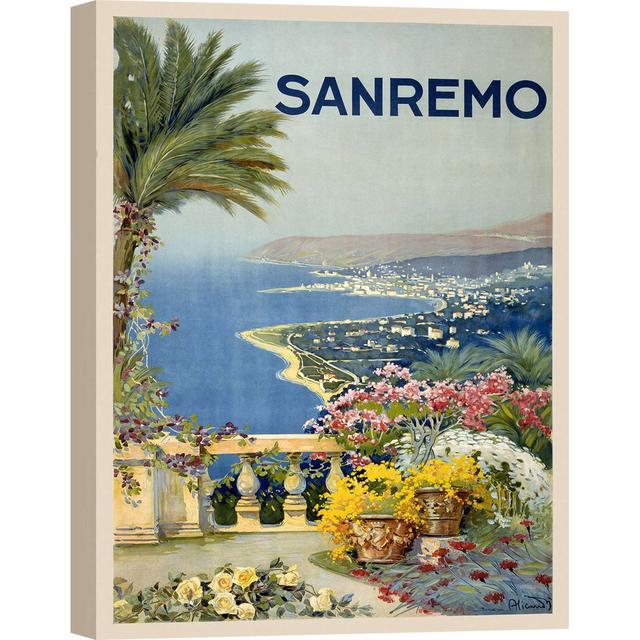 "Vintage City Poster: Sanremo" Von Anonym Haus am Meer Größe: 80 cm H x 60 cm B on Productcaster.