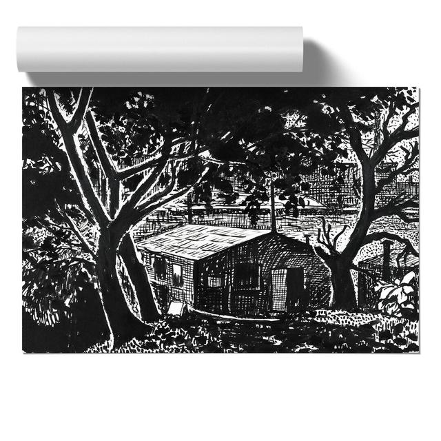 House In The Woods by Henry Lyman Sayen - No Frame Print East Urban Home Size: 30cm H x 42cm W x 0.1cm D on Productcaster.