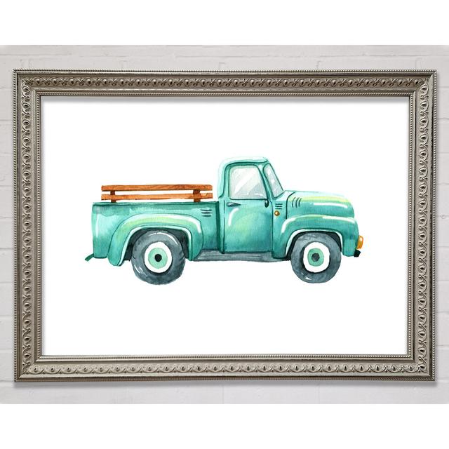 Pick Up Truck Watercolour - Single Picture Frame Art Prints Bright Star Size: 29.7cm H x 42cm W on Productcaster.