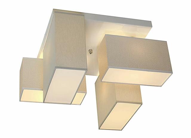 Pasquale Fabric Semi Flush Mount Brayden Studio Shade Colour: Grey on Productcaster.