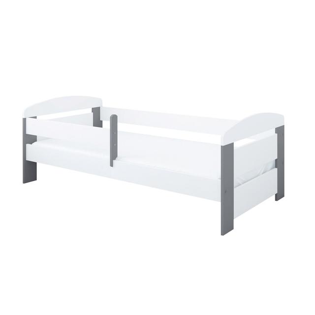 Keene Single Bed Isabelle & Max Colour (Bed Frame): White/Grey, Bed Size: 70 x 140cm on Productcaster.