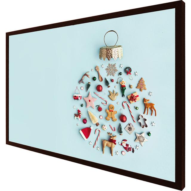 Mifflinburg Christmas Holidays - Single Picture Frame Art Prints The Seasonal Aisle Size: 76cm H x 114cm W x 4cm D, Frame Colour: Brown on Productcaster.