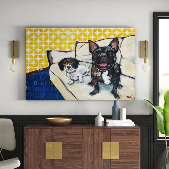 'Girlie Girls' by Tori Campisi Painting Print on Wrapped Canvas East Urban Home Size: 101cm H x 152cm W x 3.81cm D on Productcaster.