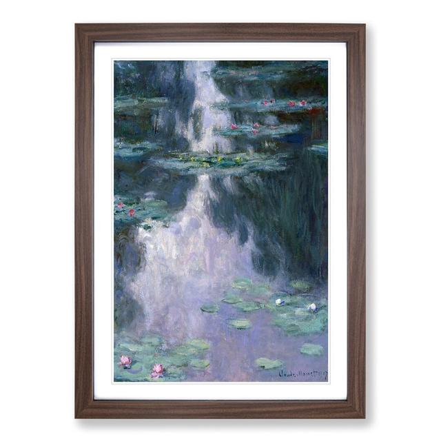 Water Lilies Lily Pond Vol.23 by Claude Monet - Picture Frame Painting East Urban Home Size: 36cm H x 27cm W x 2cm D, Frame Option: Walnut on Productcaster.