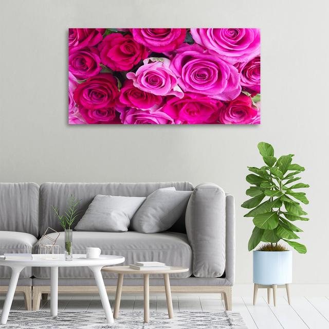 A Bouquet of Pink Roses - Unframed Art Prints on Canvas Fairmont Park on Productcaster.