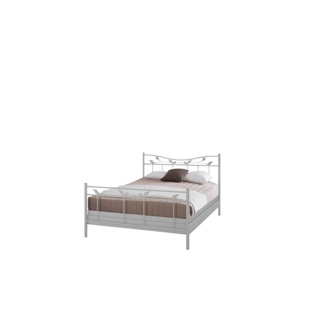 Shyann Bed Frame Ebern Designs Size: European Double (140 x 200 cm), Colour: White on Productcaster.