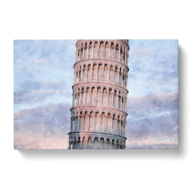 Leaning Tower of Pisa Vol.2 - Wrapped Canvas Graphic Art East Urban Home Size: 50cm H x 76cm W x 3cm D on Productcaster.