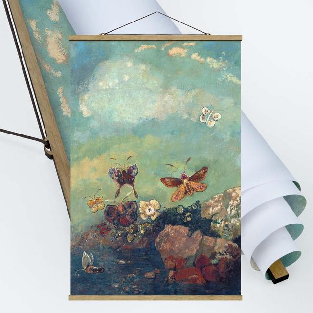 Wandbild Butterflies von Odilon Redon Sommerallee Größe: 150 cm H x 100 cm B x 0,3 cm T on Productcaster.