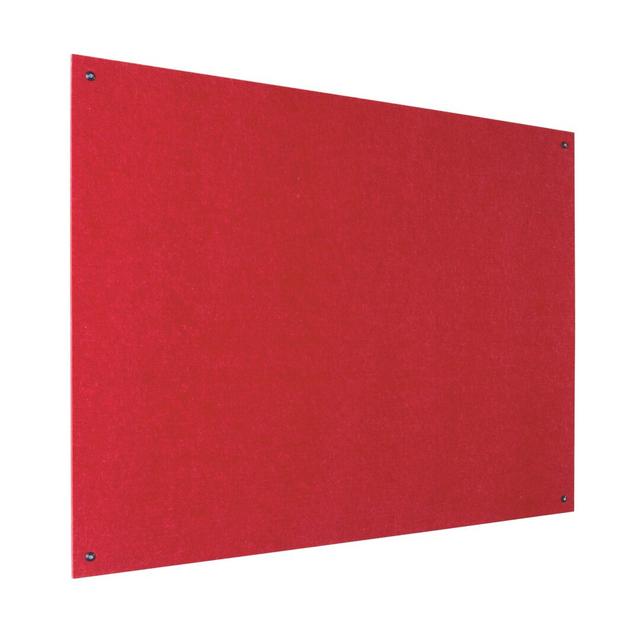 Wall Mounted Reversible Bulletin Board Symple Stuff Size: 120cm H x 240cm W, Colour: Red on Productcaster.