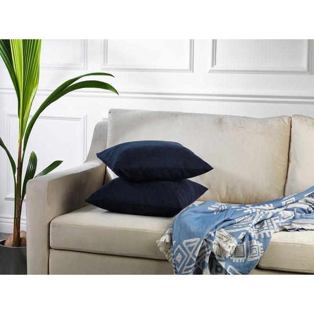 Indoor / Outdoor Square Scatter Cushion Cover Lilijan Home & Curtain Colour: Royal blue, Size: 35 x 35cm on Productcaster.