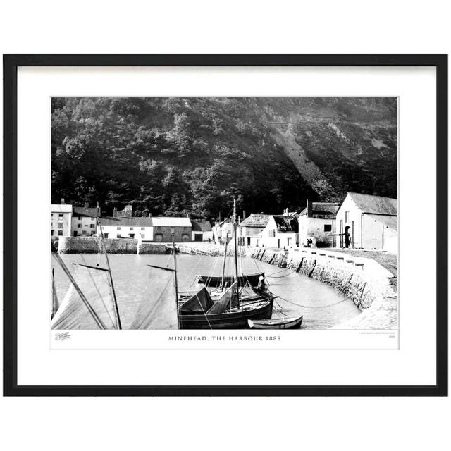 'Minehead, The Harbour 1888' - Picture Frame Photograph Print on Paper The Francis Frith Collection Size: 40cm H x 50cm W x 2.3cm D on Productcaster.