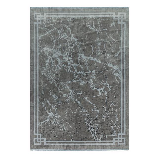 Rug in Grey with Damask Pattern by Canora Grey, Rug Size: Rectangle 200 x 290cm on Productcaster.